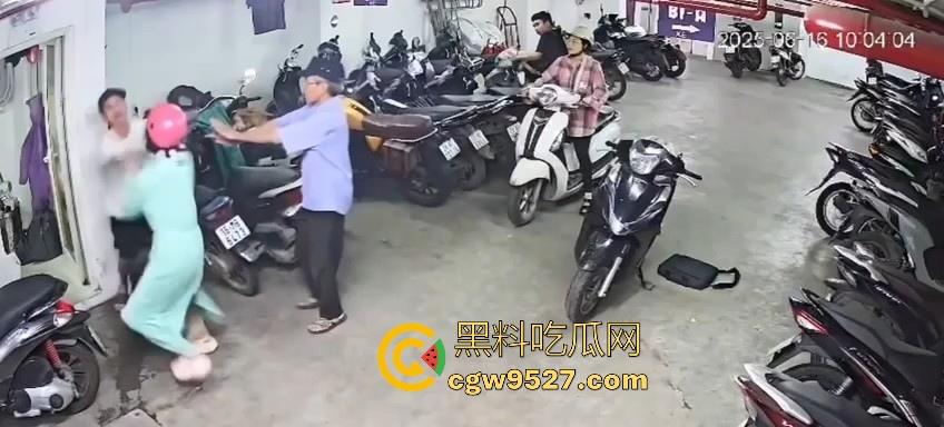 越南停车场一纹身男挑衅一女生,没想到的是女生是练MMA,纹身男被暴揍倒地不起,这哥们可真是踢到钢板了!-4