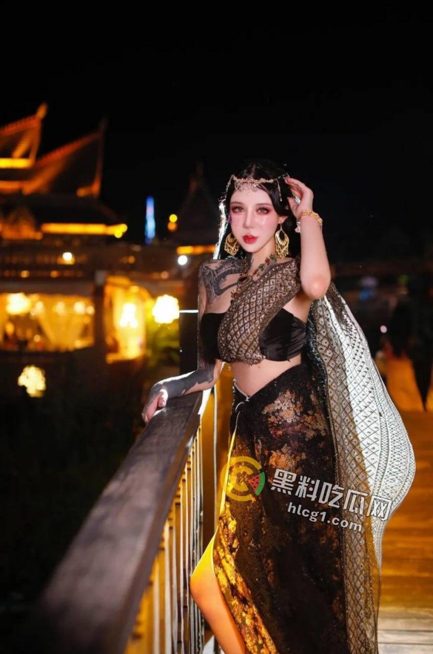 抖音10万纹身网红「丹妹呀」3P视频曝光！平时骚气外露，私下前后通插！-9